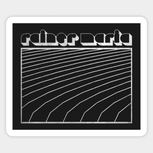 Rainer Maria / Minimalist Graphic Fan Artwork Design Sticker